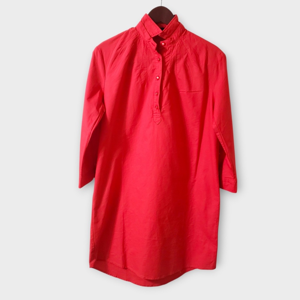 NWOT Pomander Place Tuckernuck Polly  Shirt Dress Pintuck Tunic Hot Pink Small